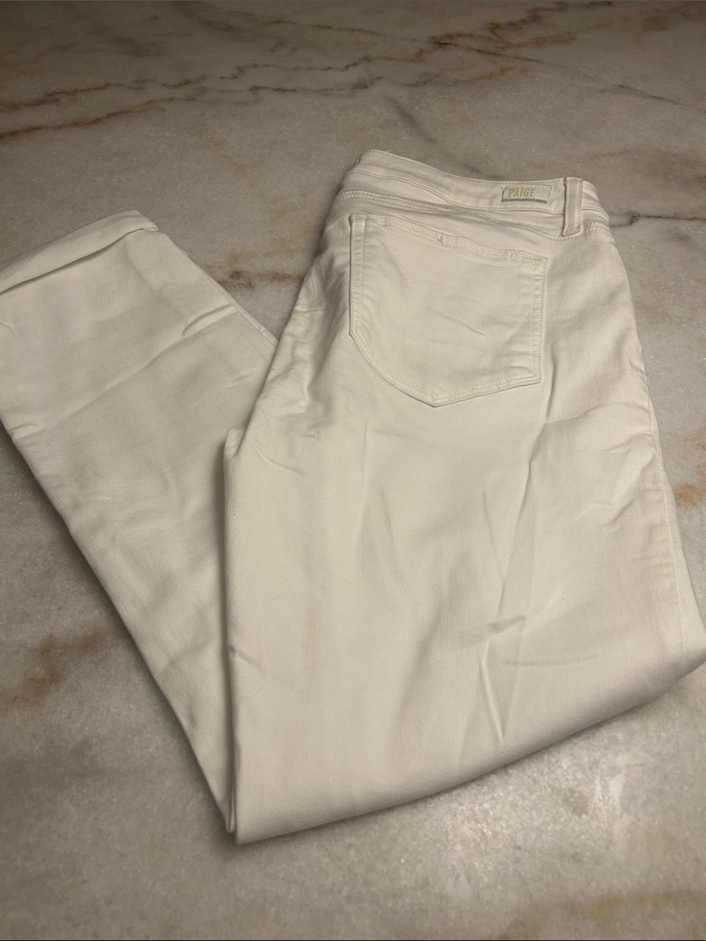PAIGE white Jeans Kylie crop